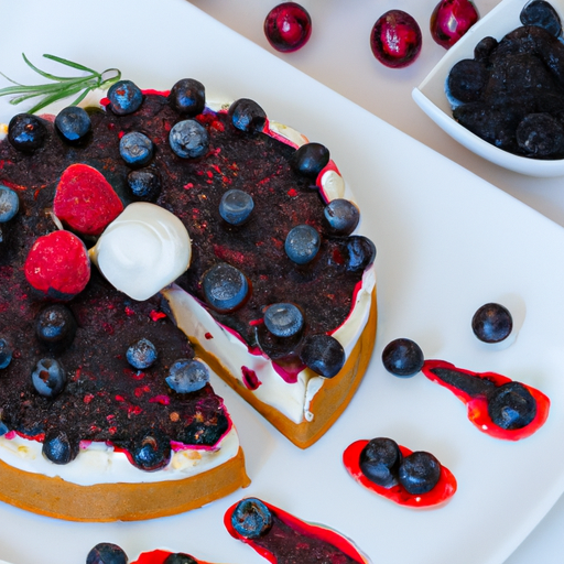 Creamy Greek Yogurt and Honey Cheesecake with Berries and Cream