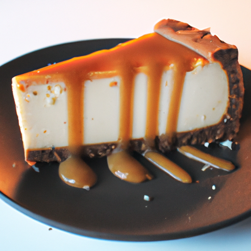 Bourbon-Caramel Cheesecake with Graham Cracker Crust and Caramel Sauce