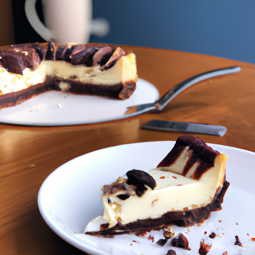 Acai Pecan Cheesecake with Espresso & Chocolate Topping