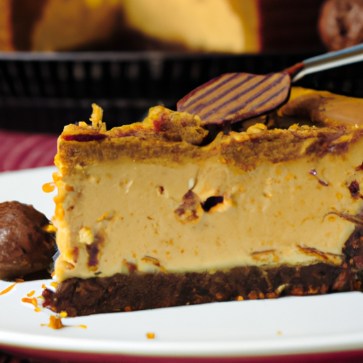 Peanut Butter Cup Cheesecake Truffle on Cornbread Base