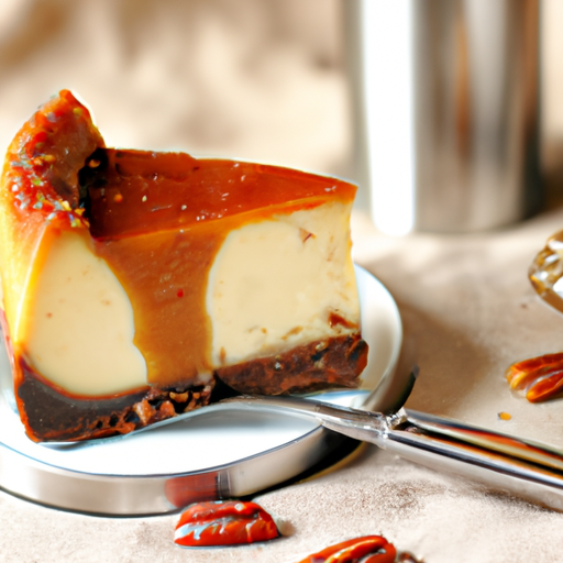 Bourbon Pecan Caramel Cheesecake