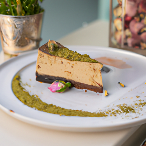 Pistachio Tiramisu Cheesecake with Mocha Latte Topping