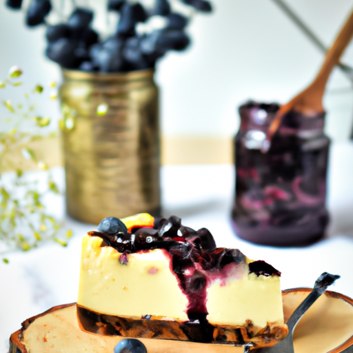 A Taste of Blueberry Bliss Cheesecake