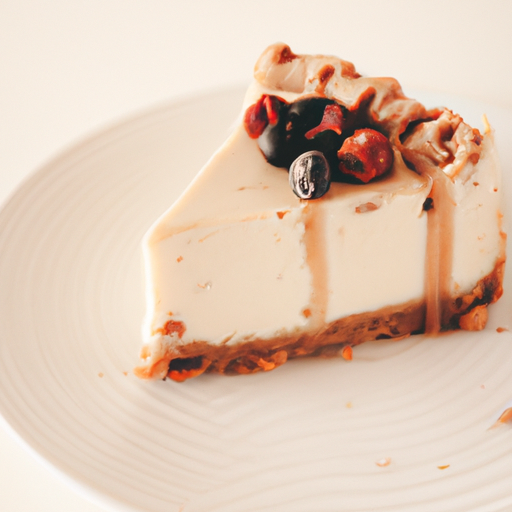 Cinnamon Peanut Butter Bliss Cheesecake with Berries & Cream