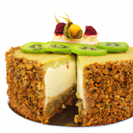 Ginger Snap Dream Cheesecake with Granola & Maple filling and Pineapple & Kiwi topping