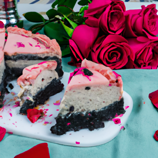 Ashley's Strawberry Rose Cheesecake with Oreo Crust